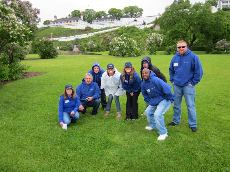 Chase Plastic Services Inc. employees on a company outing. 